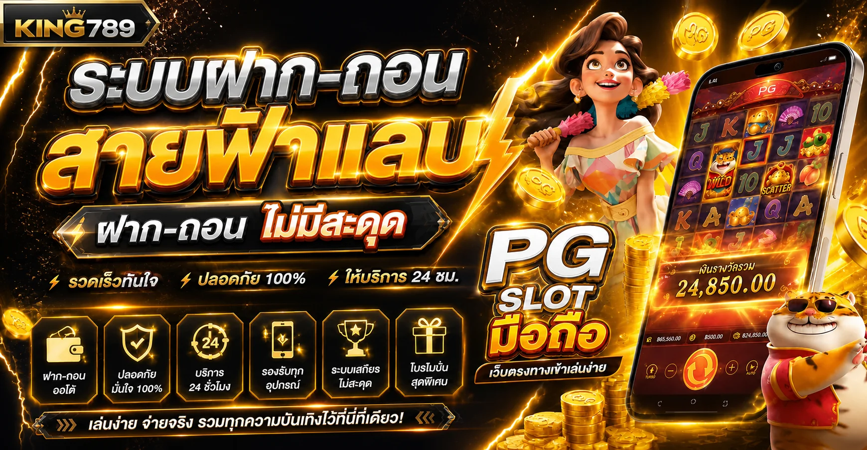 KING789 ทางเข้าเว็บตรง สล็อต คาสิโน และข้อมูลครบ